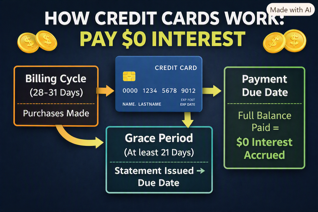💳 Master the Credit Card Game: Pay your balance in full, enjoy $0 interest, and keep your money working for you!